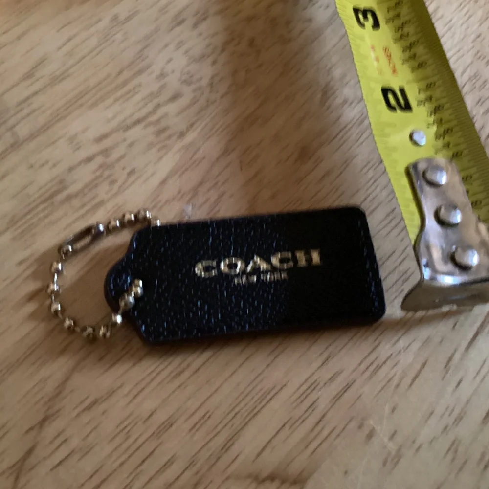 Coach Black Bag Tag/Hang Tag